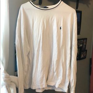 White polo long sleeve